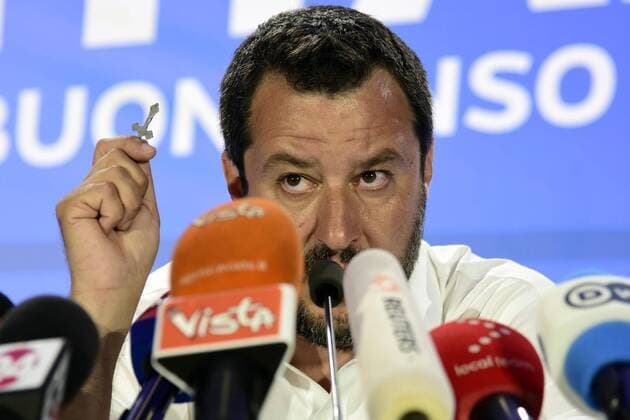 News Themen der Woche KW21 News Bilder des Tages 2019 European elections Interior Minister Matteo Salvini meets the press after the votes are closed  Copyright: xSimonaxChioccia Fotosickix xIPAx xSimonaxChioccia Fotosicki IPAx
