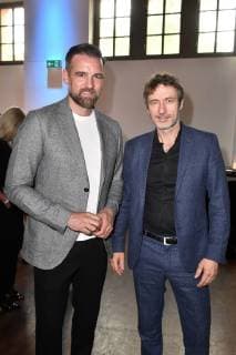 Christoph Metzelder and Guido Broscheit at the Pre Golf Party for the 11 Golf Charity Cup 2019 in the Schinkelhalle Potsdam, 26 05 2019 Foto:xF.xKernx xFuturexImage