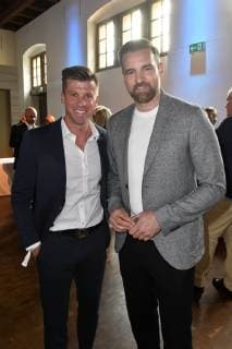 Thomas Rupprath and Christoph Metzelder at the Pre Golf Party for the 11 Golf Charity Cup 2019 in the Schinkelhalle Potsdam, 26 05 2019 Foto:xF.xKernx xFuturexImage