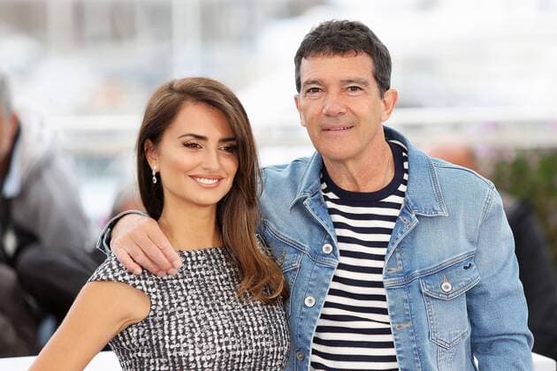 Penelope Cruz and Antonio Banderas at the Pain and Glory Photocall on 18 05 2019 as part of the 72 Film Festival in Cannes Cannes Cannes Film Festival 2019 Pain and Glory Photocall