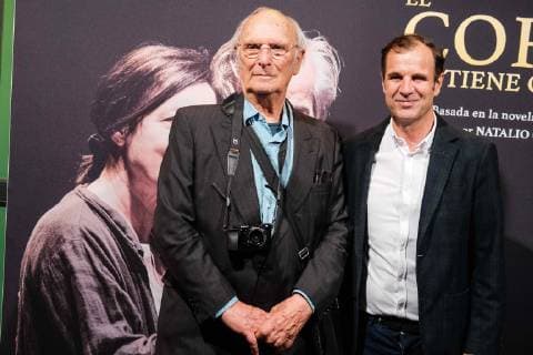 May 28, 2019 - Madrid, Spain - Carlos Saura (L) attends El Coronel No Tiene Quien Le Escriba theatre play premiere at teatro Infanta Isabel on May 28, 2019 in Madrid, Spain. Madrid Spain  - ZUMAn230 20190528_zaa_n230_681 Copyright: xAntonioxNaviax