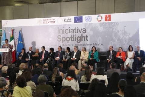 May 29, 2019 EUM20190529NAC12 JPG CIUDAD DE MEXICO, Femicide Femincidio Programa Phumzile Mlambo Ngcuka, executive director of UN Women, during the presentation of Spotlight, an initiative promoted by the European Union and the UN to promote gender equality and eliminate violence against women in Mexico 29 May 2019 Photo Agency EL UNIVERSAL Carlos Mejia AFBV  - ZUMAu78_ 20190529_zaf_u78_032 Copyright: xCarlosxMejia ElxUniversalx