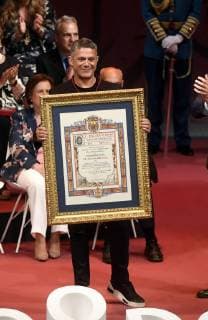 The singer Alejandro Sanz receives the gold medal of the city of Seville that names him as an adopted son, Thursday, May 30, 2019 Cordon Press