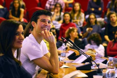 Mailand, Roberto Bolle hält Vorlesung über Geschichte des Tanzes Bovisa University of Milan, lesson on the history of dance with Roberto Bolle in the aula magna (Maurizio Maule Fotogramma, Milan - 2019-05-30) p.s. la foto e utilizzabile nel rispetto del contesto in cui e stata scattata, e senza intento diffamatorio del decoro delle persone rappresentate  Copyright: xMaurizioxMaulex xIPAx xFOTOGRAMMAx