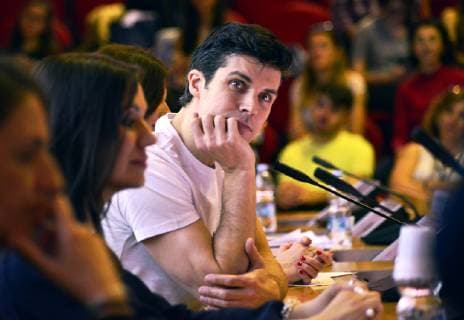 Mailand, Roberto Bolle hält Vorlesung über Geschichte des Tanzes Bovisa University of Milan, lesson on the history of dance with Roberto Bolle in the aula magna (Maurizio Maule Fotogramma, Milan - 2019-05-30) p.s. la foto e utilizzabile nel rispetto del contesto in cui e stata scattata, e senza intento diffamatorio del decoro delle persone rappresentate  Copyright: xMaurizioxMaulex xIPAx xFOTOGRAMMAx