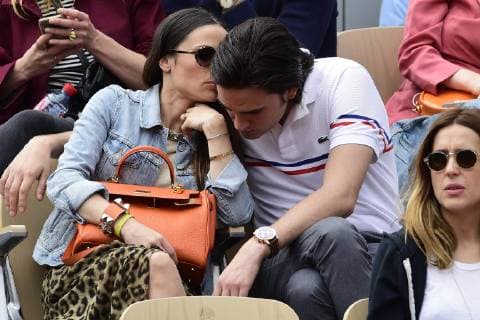Alain Fabien Delon et Capucine Anav CELEBRITES : Internationaux de France 2019 Roland Garros - 30 05 2019 JBAutissier Panoramic 
