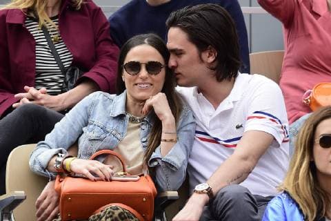 Alain Fabien Delon et Capucine Anav CELEBRITES : Internationaux de France 2019 Roland Garros - 30 05 2019 JBAutissier Panoramic 