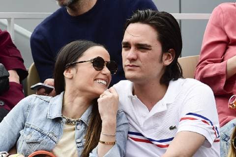Alain Fabien Delon et Capucine Anav CELEBRITES : Internationaux de France 2019 Roland Garros - 30 05 2019 JBAutissier Panoramic 