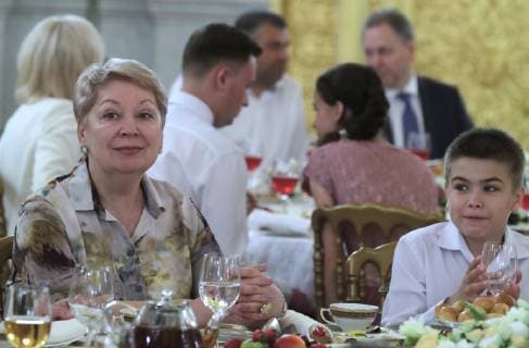 MOSCOW, RUSSIA - MAY 30, 2019: Russia s Education Minister Olga Vasilyeva ahead of a ceremony at the Moscow Kremlin to present Orders of Parental Glory to parents of large families. Mikhail Metzel TASS  TS0AD570