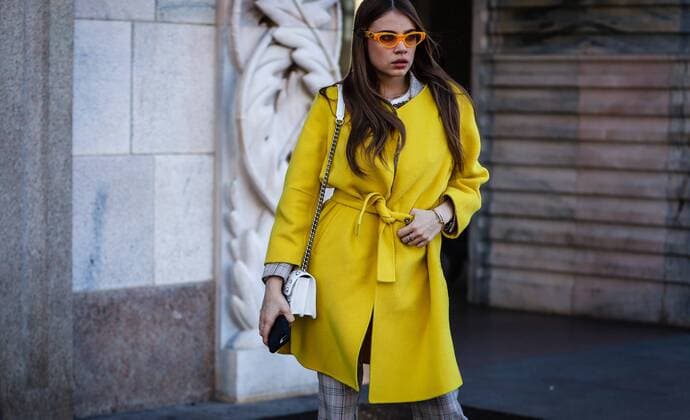 Italy: On the street Milan MILAN, Italy- February 24 2019: Xenia Tchoumitcheva on the street during the Milan Fashion Week. Milan Lombardia Italy Milan  MauroxDelxSignore