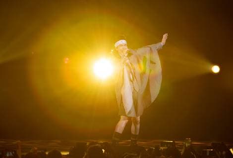 Taiwanese singer and actor Jam Hsiao performs during the 2019 HITO FM Pop Music Awards ceremony in Taipei, Taiwan, 2 June 2019. Jam Hsiao hots up 2019 HITO FM Pop Music Awards ceremony  bjl10191708