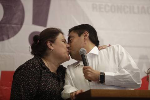 June 2, 2019 EUM20190602POL27 JPG PUEBLA, Pue ElectionsElections Puebla June 2, 2019 Miguel Barbosa, coalition candidate Together Well Make History, declares himself the winner of the extraordinary elections to the governorship of Puebla assures that he is for more than 50 percent of the vote Photo Agency UNIVERSALIvan StephensEELG  - ZUMAu78_ 20190602_zaf_u78_060 Copyright: xElxUniversalx