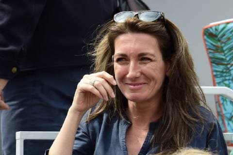 Anne Claire Coudray et son mari Nicolas Vix CELEBRITES : Internationaux de France 2019 Roland Garros - 03 06 2019 JBAutissier Panoramic 
