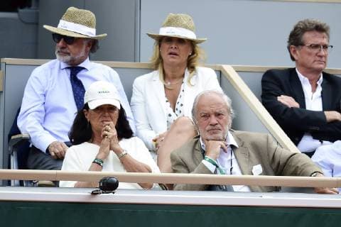 Jean Couvercelle et Olivier Dassault CELEBRITES : Internationaux de France 2019 Roland Garros - 03 06 2019 JBAutissier Panoramic 