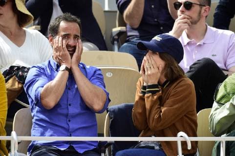 Florent Peyre et sa compagne CELEBRITES : Internationaux de France 2019 Roland Garros - 03 06 2019 JBAutissier Panoramic 