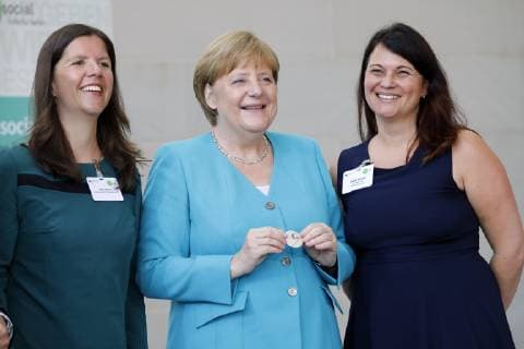 Federal Chancellor Angela Merkel, Germany, Berlin, Federal Chancellery, award of the winners of the competition startsocial by BK in Merkel, 03 06 2019