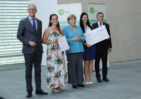 Federal Chancellor Angela Merkel, Germany, Berlin, Federal Chancellery, award of the winners of the competition startsocial by BK in Merkel, 03 06 2019