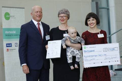 Germany, Berlin, Federal Chancellery, Award of the winners of the competition startsocial by BK in Merkel, 03 06 2019