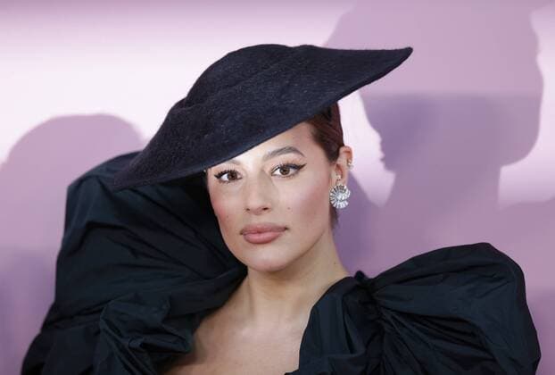 Ashley Graham arrives on the red carpet at the 2019 CFDA Fashion Awards at the Brooklyn Museum in New York City on June 3, 2019.  NYP20190603137 JOHNxANGELILLO
