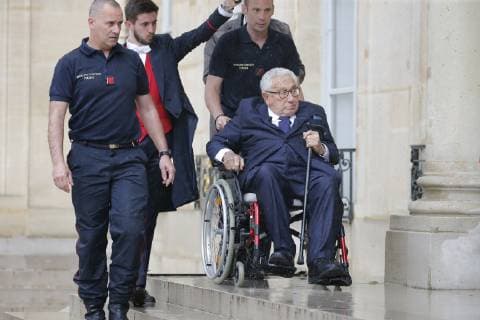 Henry Kissinger NEWS : Henry Kissinger a l Elysee - Paris - 04 06 2019 StephenCaillet Panoramic 