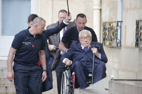 Henry Kissinger NEWS : Henry Kissinger a l Elysee - Paris - 04 06 2019 StephenCaillet Panoramic 