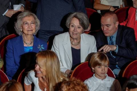 Spain s Emeritus Queen Sofia (L), RTVE s president Rosa Maria Mateo (2-R) and Royal Theater artistic director Joan Matabosch (R) attend the presentation of the short film Lemon in Madrid, Spain, 06 June 2019. The short film is promoted by Queen Sofia Foundation and tries to raise people about the problem of plastic waste in nature. Quen Sofia chairs the presentation of the short film ‘Lemon’ !ACHTUNG: NUR REDAKTIONELLE NUTZUNG!  Copyright: xEmilioxNaranjox GRAF4360 20190606-636954408392332318