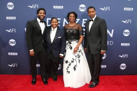 HOLLYWOOD, CA - JUNE 6: John David Washington, Katia Washington, Pauletta Washington and Denzel Washington at the AFI Life Achievement Award: A Tribute To Denzel Washington at the Dolby Theatre in Hollywood, California on June 6, 2019. Copyright: xFayexSadoux