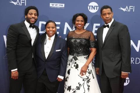 HOLLYWOOD, CA - JUNE 6: John David Washington, Katia Washington, Pauletta Washington and Denzel Washington at the AFI Life Achievement Award: A Tribute To Denzel Washington at the Dolby Theatre in Hollywood, California on June 6, 2019. Copyright: xFayexSadoux