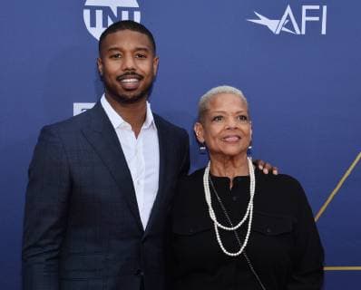 Actor Michael B. Jordan and his mother Donna Jordan arrive for American Film Institute s 47th annual Life Achievement Award tribute gala to actor Denzel Washington at the Dolby Theatre in the Hollywood section of Los Angeles on June 6, 2019.  LAP2019060661 JIMxRUYMEN