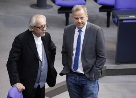 Martin Erwin Renner, Leif-Erik Holm, AfD, Deutschland, Berlin, Bundestag stimmt für Gesetzentwürfe zum Asyl und Aufenthaltsrecht, 07.06.2019 *** Martin Erwin Renner, Leif Erik Holm, AfD, Germany, Berlin, Bundestag votes for draft laws on asylum and right of residence, 07 06 2019