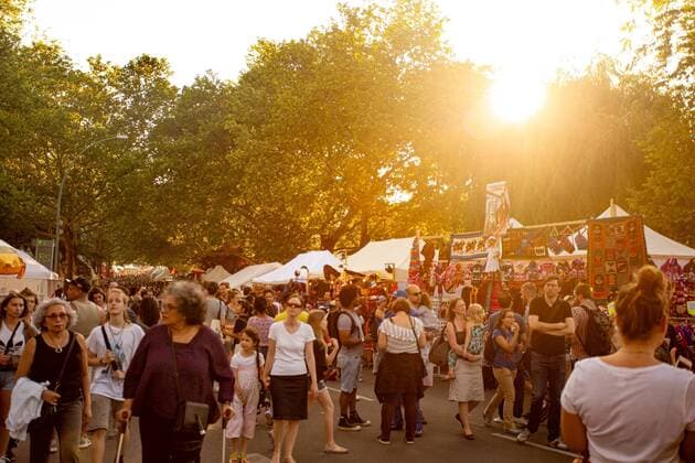 Carnival of Cultures, kick-off of the street festival Carnival of Cultures on Friday evening in Kreuzberg Berlin Kreuzberg Germany