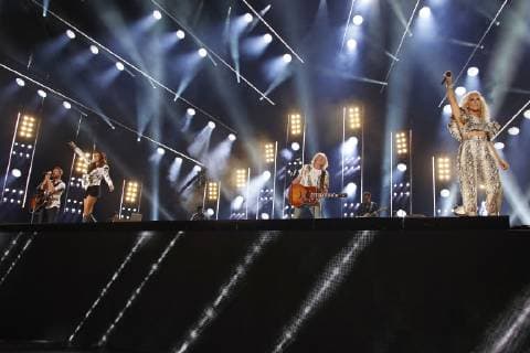 07 June 2019 - Nashville, Tennessee - Little Big Town. Karen Fairchild. Kimberly Schlapman. Phillip Sweet. Jimi Westbrook.2019 CMA Music Fest Nightly Concert held at Nissan Stadium. Photo Credit: Frederick Breedon AdMedia 241034 2019-06-07 Tennessee Nashville Etats-Unis  Copyright: xAdMediax STAR_241034_046