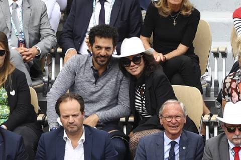 Tomer Sisley et Sandra Zeitoun CELEBRITES : Finale Messieurs - Internationaux de France 2019 - 09 06 2019 GwendolineLeGoff Panoramic 