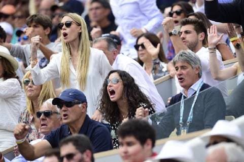 Xisca Perello compagne de Rafael Nadal CELEBRITES : Internationaux de France 2019 Roland Garros - Finale Hommes - 09 06 2019 JBAutissier Panoramic 
