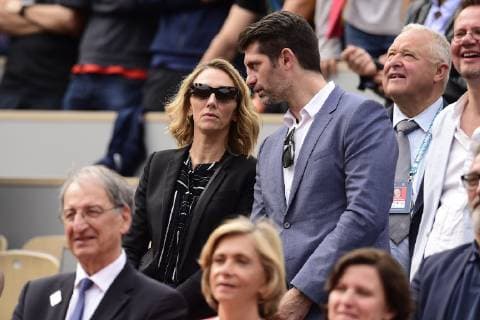 Laurie Delhostal et son compagnon Pierre Rabadan CELEBRITES : Internationaux de France 2019 Roland Garros - Finale Hommes - 09 06 2019 JBAutissier Panoramic 