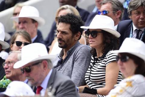 Tomer Sisley et sa femme Sandra Zeitoun CELEBRITES : Internationaux de France 2019 Roland Garros - Finale Hommes - 09 06 2019 JBAutissier Panoramic 
