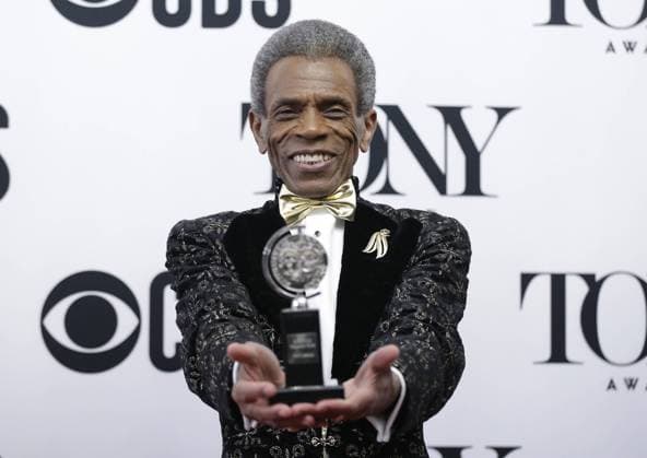 Andre De Shields, winner of the award for Best Performance by an Actor in a Featured Role in a Musical for Hadestown, at The 73rd Annual Tony Awards at Radio City Music Hall on June 9, 2019 in New York City.  NYP20190609309 JOHNxANGELILLO