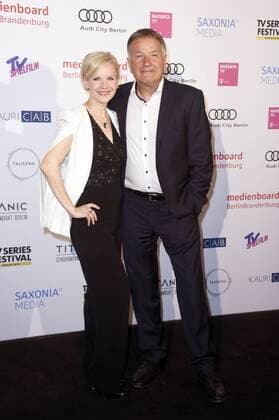 Andrea Kathrin Loewig and Thomas Rühmann at the presentation of the Berlin Series Award 2019 in the Titanic Hotel Gendarmenmarkt Berlin, 13 06 2019 Foto:xN.xKubelkax xFuturexImage