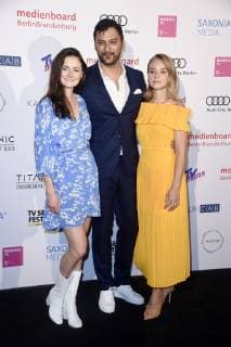 Lea van Acken, Mark Olan Dreesen and Sonja Gerhardt at the presentation of the Berlin Series Award 2019 in the Titanic Hotel Gendarmenmarkt Berlin, 13 06 2019 Foto:xN.xKubelkax xFuturexImage