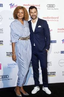Nataly Kudiabor and Mark Olan Dreesen at the presentation of the Berlin Series Award 2019 in the Titanic Hotel Gendarmenmarkt Berlin, 13 06 2019 Foto:xN.xKubelkax xFuturexImage