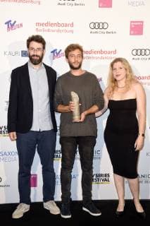Adam Bizanski, Omri Shenhar and Dana Eden at the presentation of the Berlin Series Award 2019 in the Titanic Hotel Gendarmenmarkt Berlin, 13 06 2019 Foto:xN.xKubelkax xFuturexImage