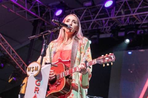 June 13, 2019 - Manchester, Tennessee, U.S - ASHLEY MONROE during the Grand Ole Opry super jam Bonnaroo Music + Arts Festival in Manchester, Tennessee Manchester U.S. - ZUMAs135 20190613_zap_s135_047 Copyright: xDanielxDeSloverx
