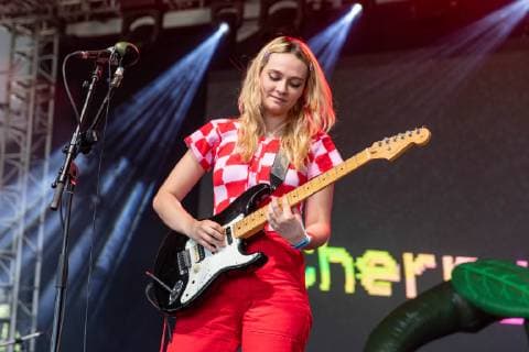 June 14, 2019 - Manchester, Tennessee, U.S - CLEMENTINE CREEVY of Cherry Glazerr during the Bonnaroo Music + Arts Festival in Manchester, Tennessee Manchester U.S. - ZUMAs135 20190614_zap_s135_004 Copyright: xDanielxDeSloverx