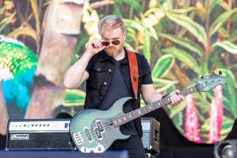 June 14, 2019 - Manchester, Tennessee, U.S - DAVE BESTE of Rival Sons during the Bonnaroo Music + Arts Festival in Manchester, Tennessee Manchester U.S. - ZUMAs135 20190614_zap_s135_018 Copyright: xDanielxDeSloverx