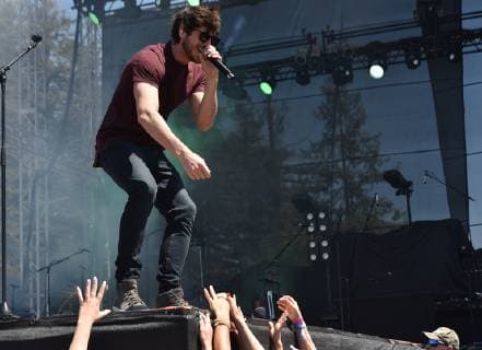 June 14, 2019 - Santa Rosa, CA, USA - SANTA ROSA, CA - JUNE 14: Morgan Evans performs on Day 1 of County Summer Music Festival at Sonoma County Fairgrounds on June 14, 2019 in Santa Rosa, California. Photo: imageSPACE Santa Rosa USA - ZUMAs181 20190614_zea_s181_068 Copyright: xImagespacex