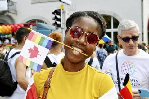 15.06.2019 Zuerich,Schweiz. Im Bild : Zurich - Pride.25. Schwule und Lesben Veranstaltung.Bunt Parade Stimmung *** 15 06 2019 Zurich, Switzerland In picture Zurich Pride 25 Gays and lesbians Event Colourful parade Mood 