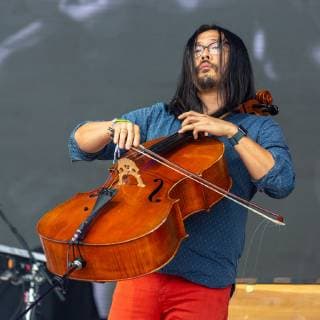 June 14, 2019 - Manchester, Tennessee, U.S - JOE KWON of The Avett Brothers during the Bonnaroo Music + Arts Festival in Manchester, Tennessee Manchester U.S. - ZUMAs135 20190614_zap_s135_109 Copyright: xDanielxDeSloverx
