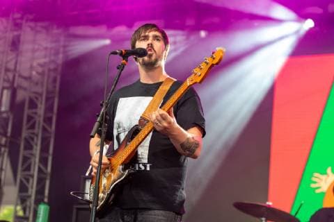 June 14, 2019 - Manchester, Tennessee, U.S - SEAN YEATON of Parquet Courts during the Bonnaroo Music + Arts Festival in Manchester, Tennessee Manchester U.S. - ZUMAs135 20190614_zap_s135_096 Copyright: xDanielxDeSloverx