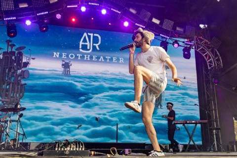 June 14, 2019 - Manchester, Tennessee, U.S - JACK EVAN MET of AJR during the Bonnaroo Music + Arts Festival in Manchester, Tennessee Manchester U.S. - ZUMAs135 20190614_zap_s135_074 Copyright: xDanielxDeSloverx