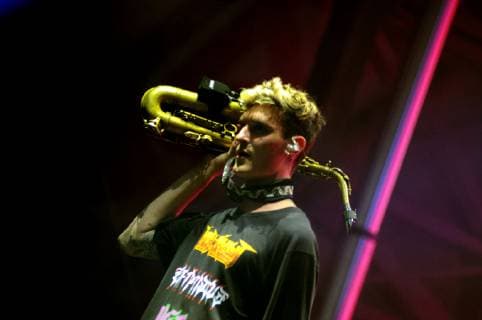 Griz performs during the 2019 Bonnaroo Music & Arts Festival in Manchester, Tennessee. Photo: Lori Sky Twohy for imageSPACE MediaPunch Copyright: ximageSPACEx